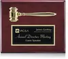 Customizable Logo Gavel Plaque - Professional Business Award