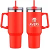 Custom Genoa 40 oz Vacuum Insulated Travel Mug with Straw