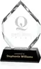 Custom Crystal Giorgia Award for Business Recognition