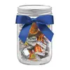 Glass Mason Jars with Satin Bow (12 oz)