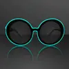 Glow LED Wire Round Sunglasses (Dark Tinted Lenses)