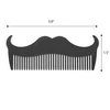 Goat Mustache Shape Comb Stainless Steel Beard Comb