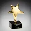 Gold Star Recognition Award with Laser Engraved Marble Base - Perfect for All Accomplishments