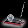 Golfer's Crystal Golf Ball Pen Set