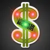 Green Dollar Sign LED Lapel Pins