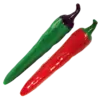 Green Jalapeño & Red Chili Pepper Clicker Pen