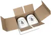 Stainless Steel Wine Glasses with Acrylic Lid - Perfect Swiss Gift Set