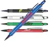 Custom Halcyon Vortex Metal Pen/Stylus with Soft Touch Finish & Chrome Accents for Businesses