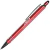 Custom Halcyon Vortex Metal Pen/Stylus with Soft Touch Finish & Chrome Accents for Businesses