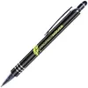 Custom Halcyon Vortex Metal Pen/Stylus with Soft Touch Finish & Chrome Accents for Businesses