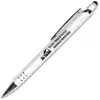 Custom Halcyon Vortex Metal Pen/Stylus with Soft Touch Finish & Chrome Accents for Businesses