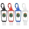 Hand Sanitizer Gel With Moisture Beads: 1 oz Triangle Bottle with Carabiner