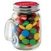 Handy Mini Glass Mason Jar with Handle