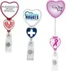 Heart Double Up Retractable Badge Reel