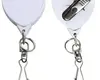 Heart Shape Bamboo ID Badge Reel (“J” hook & mini split ring)