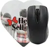 Heart Shaped Computer Mouse Pad - Dye Sublimated