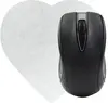 Heart Shaped Computer Mouse Pad - Dye Sublimated