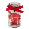 Heart-Shaped Valentine's Mini Glass Jars