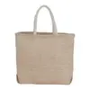 Herringbone Jute Tote Bag