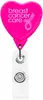 Custom Hot Pink Heart Badge Reel