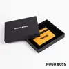 Hugo Boss® Matrix Custom Leather Card Holder - Personalized Logo Products