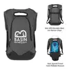 Hydration 1L Backpack for Running, Hiking, Wide Mouth Opening & Flow Tube, Zippered Pockets, Refillable Reservoir