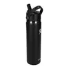 Custom Hydro Flask Wide Mouth Water Bottle with Flex Straw Cap - 24oz