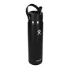 Custom Hydro Flask Wide Mouth Water Bottle with Flex Straw Cap - 24oz