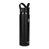 Custom Hydro Flask Wide Mouth Water Bottle with Flex Straw Cap - 24oz