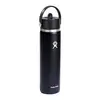 Custom Hydro Flask Wide Mouth Water Bottle with Flex Straw Cap - 24oz