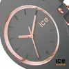 Customizable ICE Glam Silicone Strap Watch with Sparkling Hands & Dial