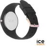 Customizable ICE Glam Silicone Strap Watch with Sparkling Hands & Dial