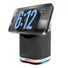 iHome Dual Wireless Charging Stand with Bluetooth Speaker