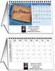 In The Image 12 Image Horizontal Tent Desk Calendar (8.5"x4.25")