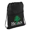 Custom Insulated Drawstring Bag with Zippered Pocket