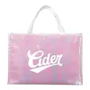 Personalized Iridescent Non-Woven Shopper Tote