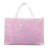 Personalized Iridescent Non-Woven Shopper Tote