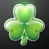 Irish Shamrock Blinky LED Lapel Pins