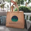 Customized Juliet Jute Tote Bag