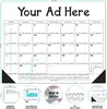 Jumbo Desk Pad Calendar - Black/Gray Datepad w/Year at Bottom