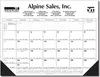 Jumbo Desk Pad Calendar - Black/Gray Datepad w/Year at Bottom