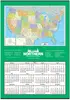 Jumbo Map Calendar (United States)