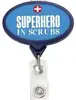 Customized Logo JUMBO Oval Badge Reel with Lanyard Attachment