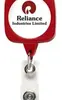 Customized JUMBO Sqround Badge Reel with Lanyard Attachment