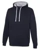 Just Hoods By AWDis Adult Midweight Varsity Contrast Hooded Sweatshirt