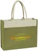 Jute Tote Bag With Front Pocket