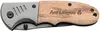 Katmai Rosewood Handle Custom Engraved Pocket Knife