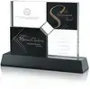 Killarney Custom Optical Crystal Award, 4-Position Etch, Colorfill Option