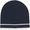 Knit Beanie With Double Stripe