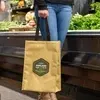 Kraft Insulated Hook & Loop Grocery Tote Bag